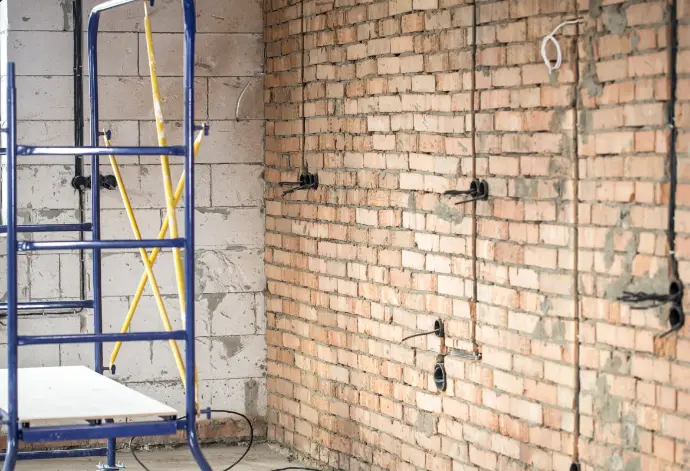 Construction de mur porteur