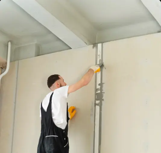 Traitement des joints et enduits de finition